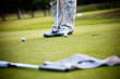 Man playing golf