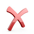 rotes 3d kreuz