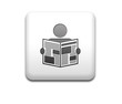 Boton cuadrado blanco simbolo noticias