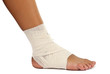 injured ankle with bandage