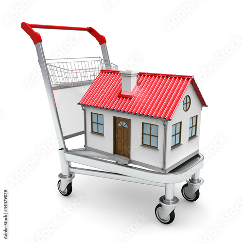 Illustration: House on the trolley House on the trolley