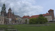 View of Wawel Castle in Kraków in Poland