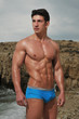 Male model on the beach