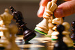 wooden chess pieces