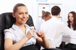 Young businessmen working in the office