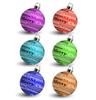 Christmas ball vector collection