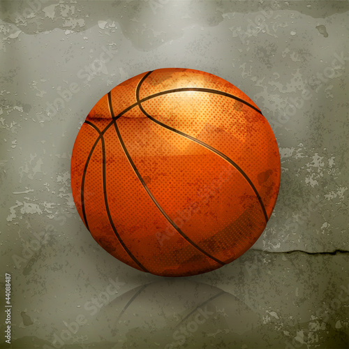 Vector: Basketball, old-style vector Basketball, old-style vector