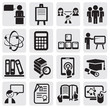 Education icons set