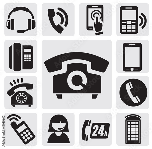 Vector: Phone icons Phone icons