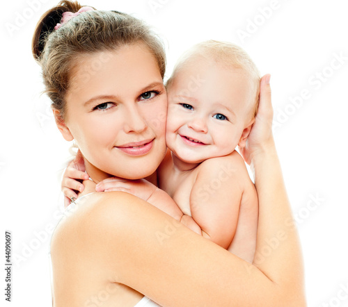 Photo: happy mom and baby happy mom and baby