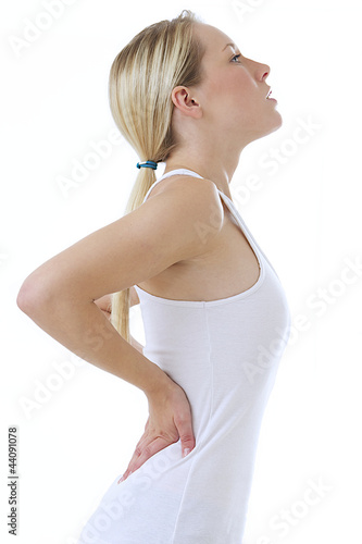 Photo: Mal de dos - Femme cambrée en AR Mal de dos - Femme cambrée en AR