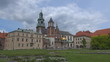 Time lapse of Wawel Castle in Kraków in Poland