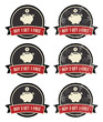 Buy 1 Get 1 Free retro grunge badges set