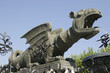 Lindwurm Klagenfurt vor blauem Himmel