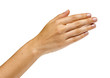 mano su bianco