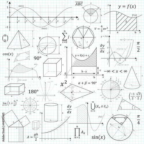 Vector: Mathematik, Mathe, Symbole, Zeichen, Zeichnung, Vorlage, Formeln Mathematik, Mathe, Symbole, Zeichen, Zeichnung, Vorlage, Formeln