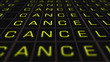 International Airport Timetable Illustration animation