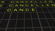 International Airport Timetable Illustration animation
