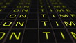 International Airport Timetable Illustration animation