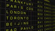 International Airport Timetable Illustration animation
