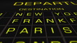 International Airport Timetable Illustration animation