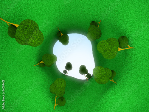 Photo: green tunnel green tunnel