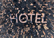 Hotel in the city - tourism background -
