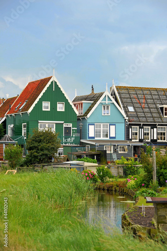 Photo: Colorful houses in Marken, the Netherlands Colorful houses in Marken, the Netherlands
