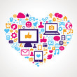 Vector social media concept