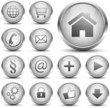 Button Set Silber