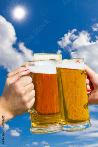 Photo: Prost - kühles, frisches Bier ! Prost - kühles, frisches Bier !