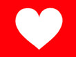 The texture of the heart with a feathered edge