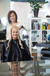 Woman Getting Her Hair Curled