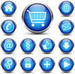 Button Set Blau
