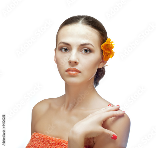 Photo: portrait of beautiful spa woman portrait of beautiful spa woman