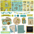 Scrapbook Design Elements - Vintage Photo Camera Scrap - vector