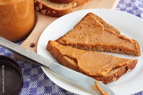Photo: Peanut butter on toast Peanut butter on toast