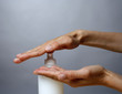 Applying liquid soap