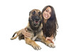 Photo: malinois and girl malinois and girl