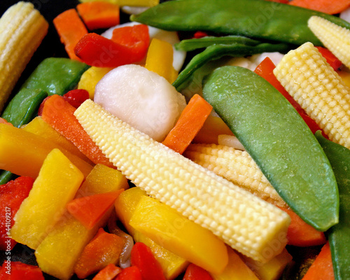 Photo: Frozen Assorted Vegetables - peas, corn, carrot and more Frozen Assorted Vegetables - peas, corn, carrot and more