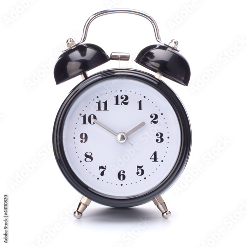 Photo: Black alarm clock Black alarm clock