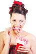 Christmas Lady with a Candy Cane