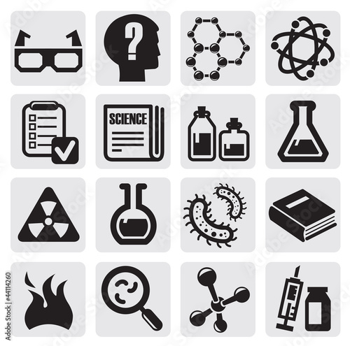 Vector: science icon set science icon set