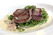 Photo: kalbsteak mit nudeln kalbsteak mit nudeln