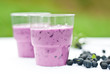 yogurt shake with blueberry