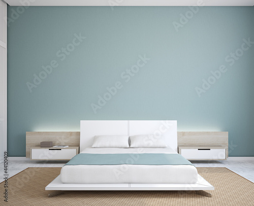 Illustration: Modern bedroom interior. Modern bedroom interior.