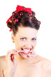 Foto: Christmas Lady with a Candy Cane Christmas Lady with a Candy Cane