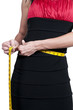 Woman Measuring Her Waist