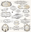 Merry Christmas  vintage Label collection