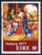 Postage stamp Ireland 1977 Holy Family, by Giorgione, Christmas